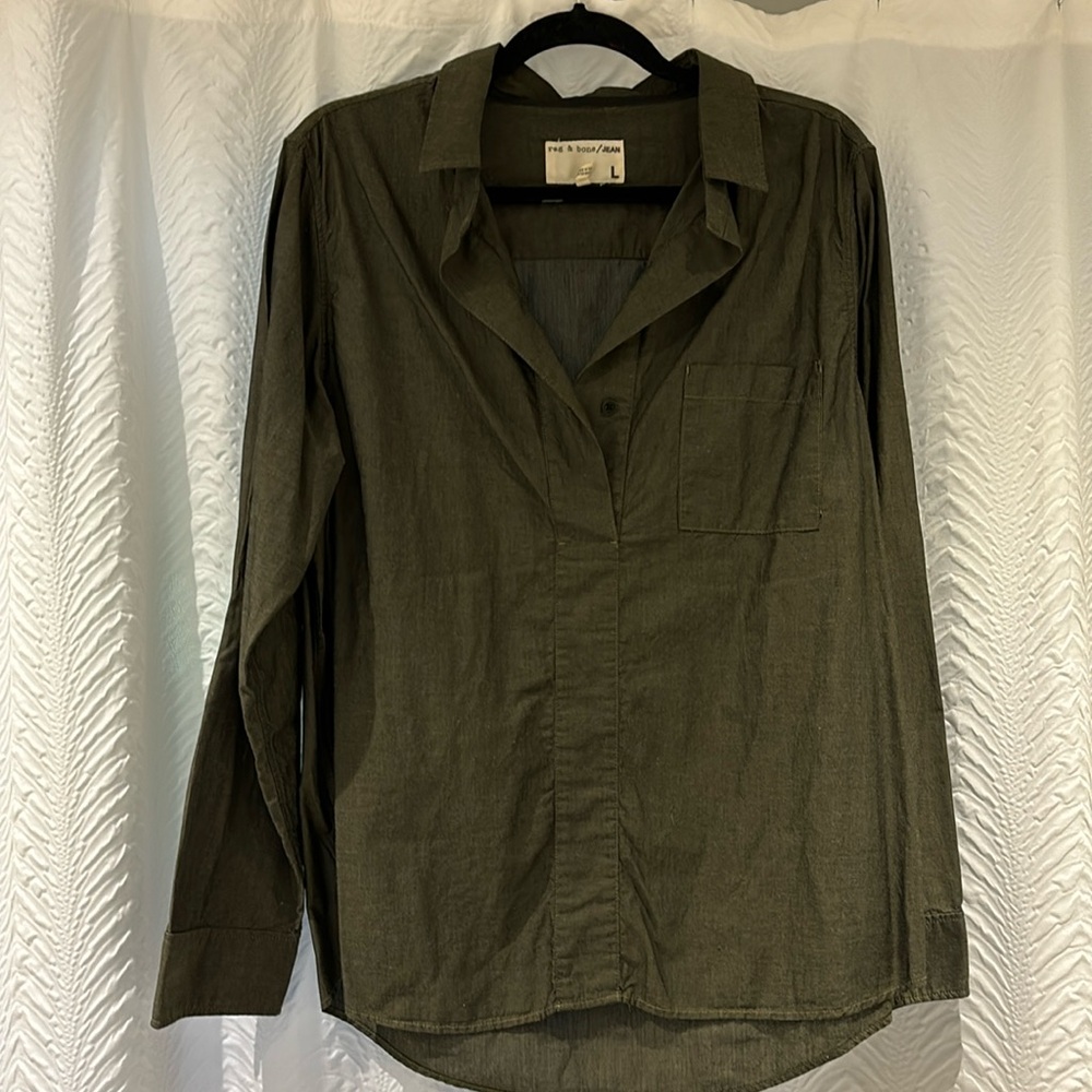 Rag and Bone Jean pullover blouse.